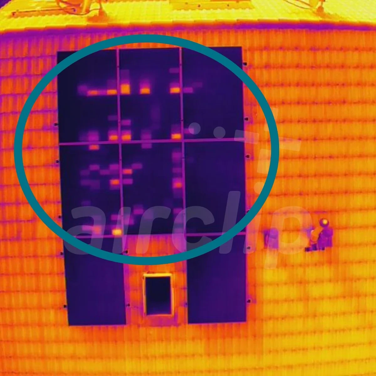 Solar-Wärmebild – Beispiel von Airclip